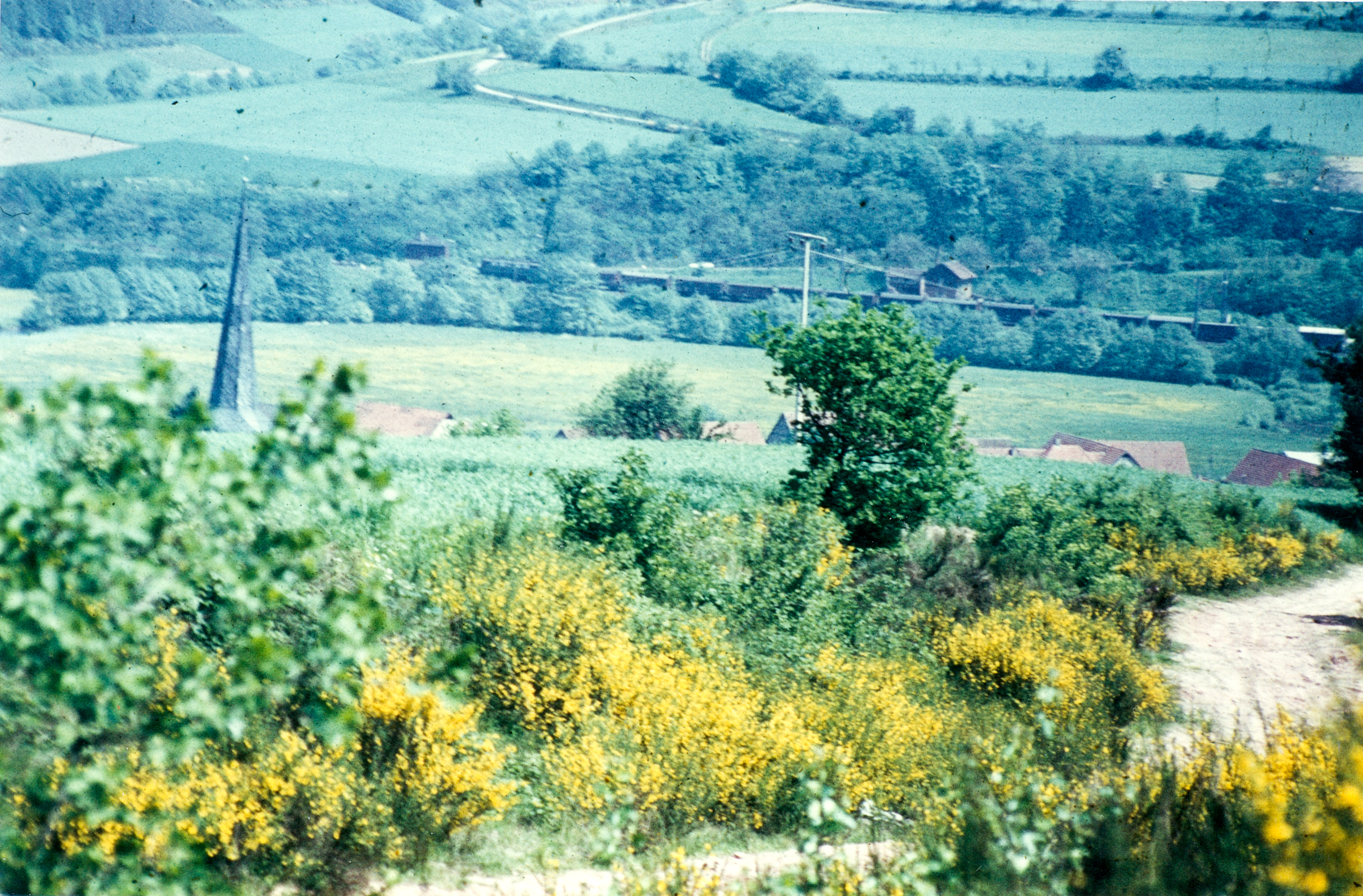 Ortsansicht vor der ICE Trasse 1970